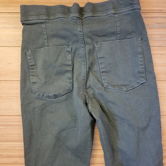 Free People Skinny Ankle Light Green Ripped Cropped Stretch Pants Jeans Size 28. - Picture 5 of 5